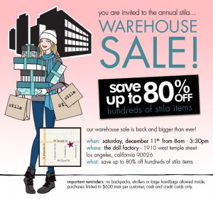 Stila Warehouse Sale