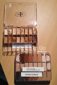 vueset empty makeup palette filled with graftobian HD creme foundations