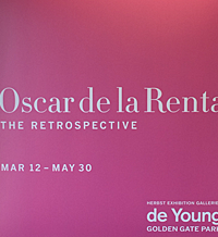 makeup to go blog oscar de la renta retrospective de young museum san francisco