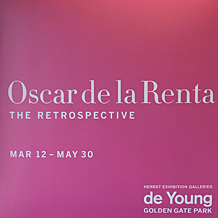 makeup to go blog oscar de la renta retrospective de young museum san francisco
