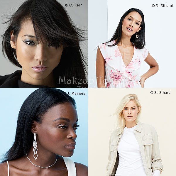 Makeup artistry by Tania D Russell on diverse models representing true diversity in beauty